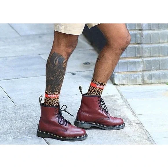 Doc Dr. Martens 1460 Leather Boots Cherry Red Lace Up US Women's Size 10 Men's 9 - Picture 11 of 16